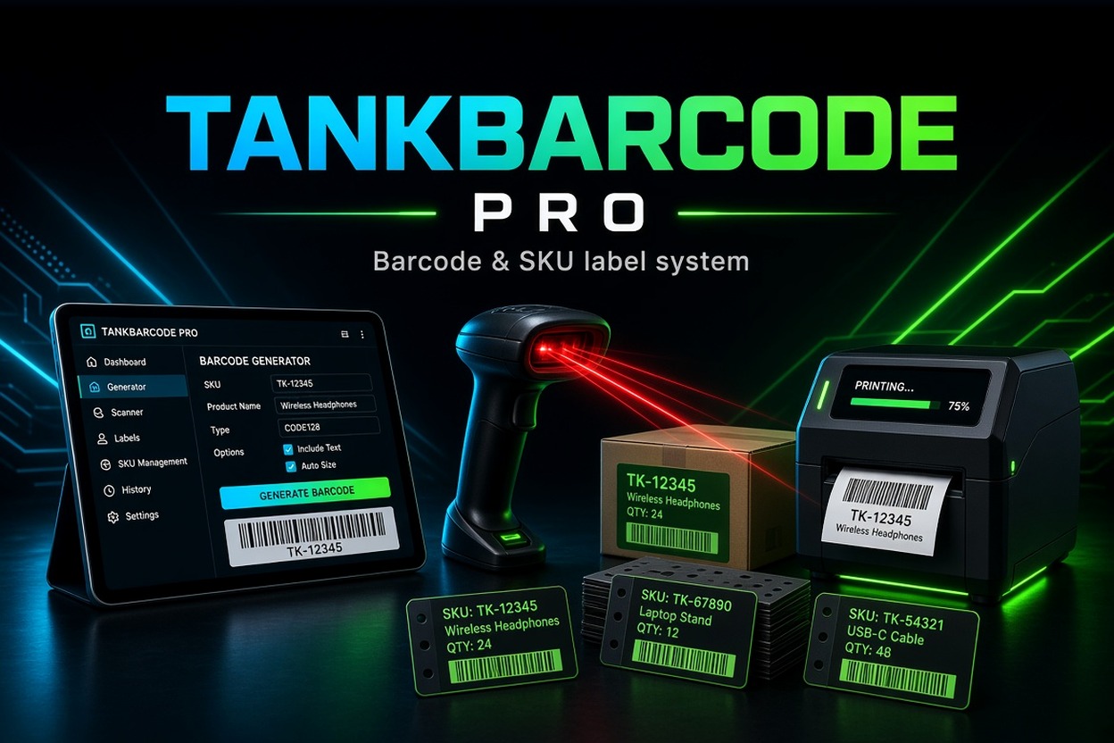 Generate unique barcodes & SKUs